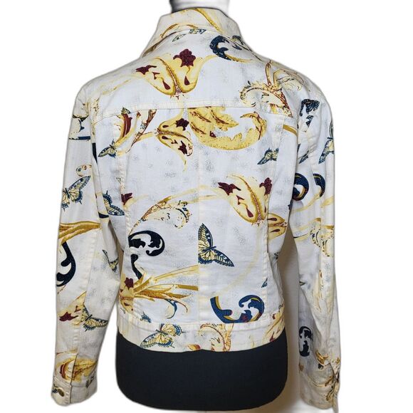V Christina Women's Butterfly Denim Jacket SMALL - Picture 4 of 9
